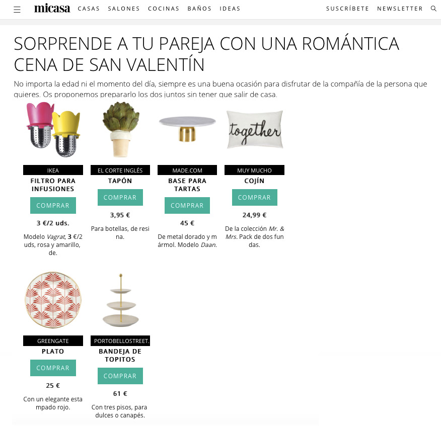 Sorprende a tu pareja con una romántica cena de san valentín