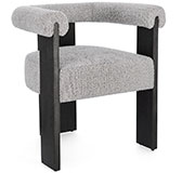 Silla con brazos gris y negro Agape