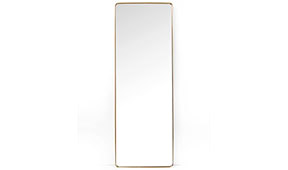 Espejo Curve Rectangular Brass