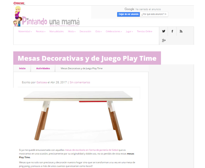 Mesas decorativas y de juegos con Portobello