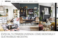 Especial tu primera vivienda: como montarla y qué muebles necesitas