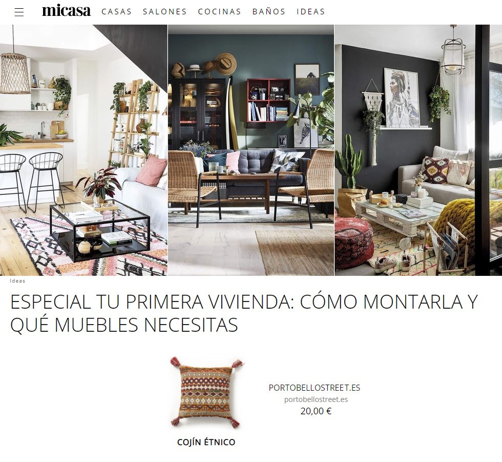 Especial tu primera vivienda: como montarla y qué muebles necesitas