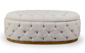 Mesa de centro baúl crussol vintage Artisan tufted