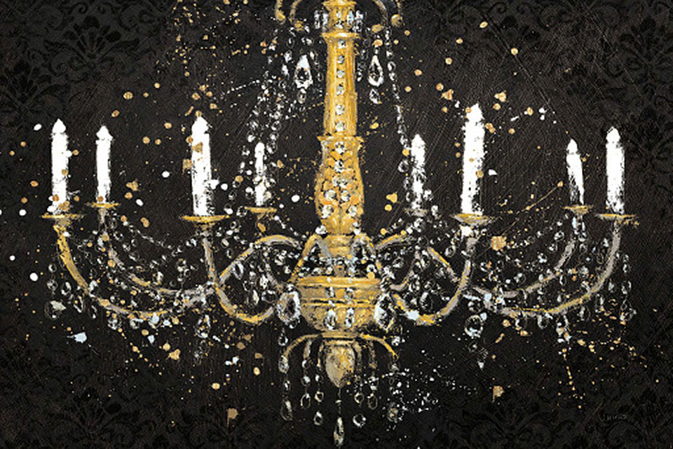 Cuadro canvas grand chandelier black