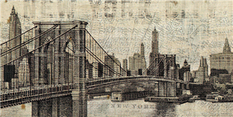 Cuadro canvas vintage new york