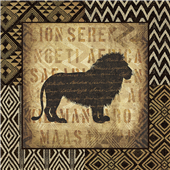 Cuadro canvas african wild lion