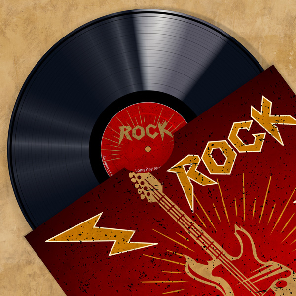 Cuadro canvas vinyl club rock