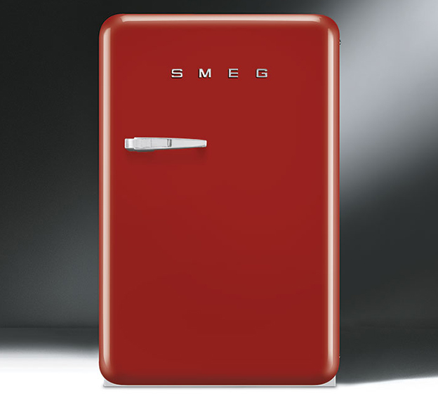 Frigorifico bajo Smeg monopuerta rojo