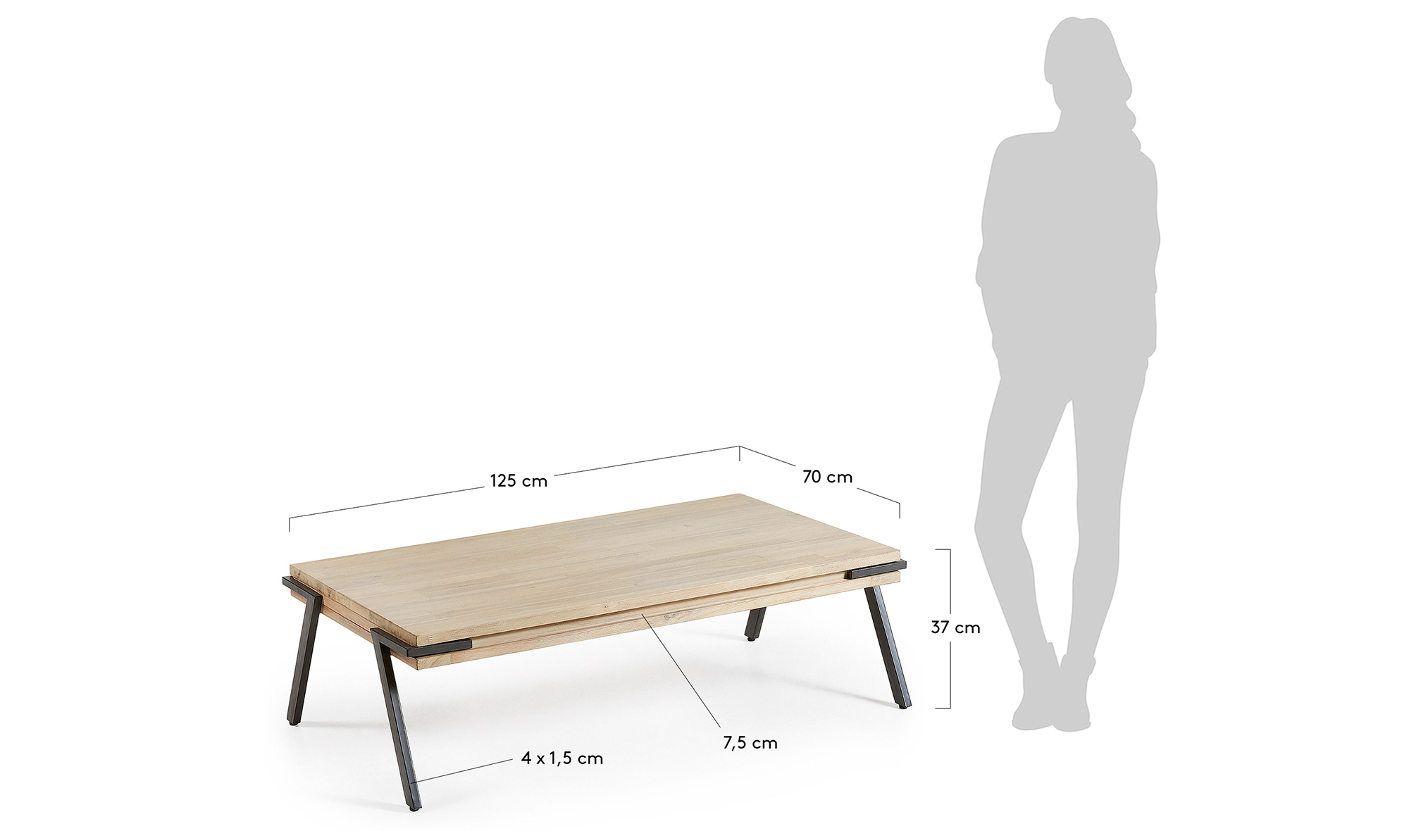 Mesa de centro nórdica Disset