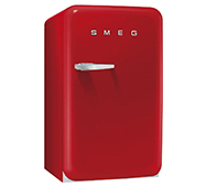 Frigorifico bajo Smeg monopuerta rojo