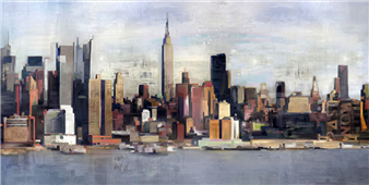 Cuadro canvas new york skyline