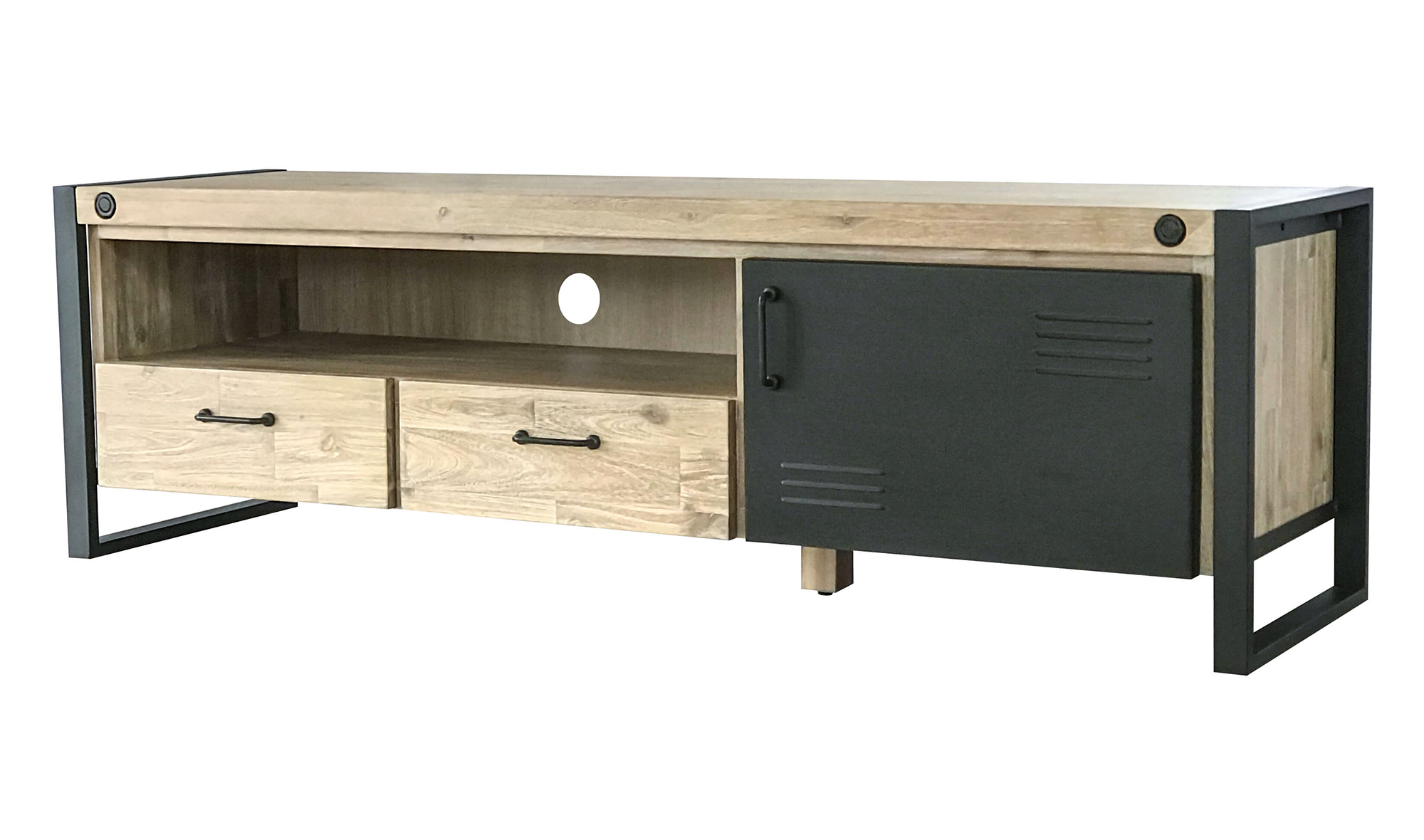 Mueble tv 2 cajones industrial Hyde