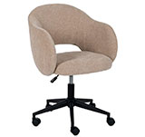 Silla de oficina beige Simoa