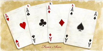 Cuadro canvas four aces