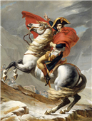 Cuadro canvas napoleon bonaparte franchissant le g