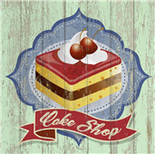 Cuadro canvas cake shop