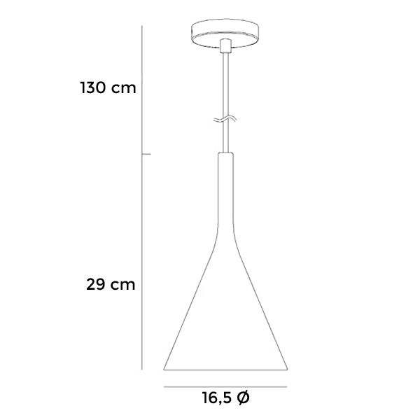 Lámpara de techo blanca pendant