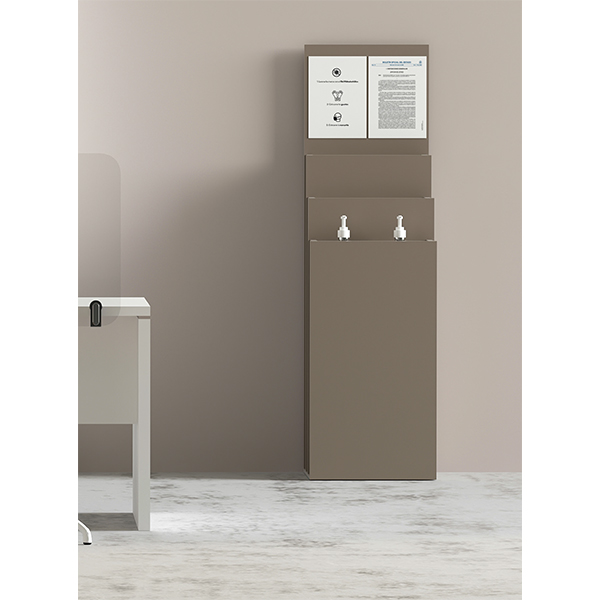 Mueble dispensador moderno protección Covid-19 Mamba grande