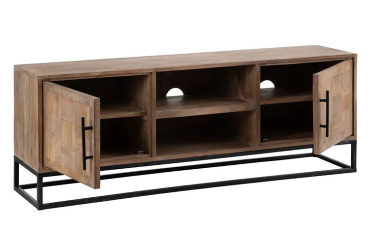 Mueble TV de madera natural de lujo en . Tu