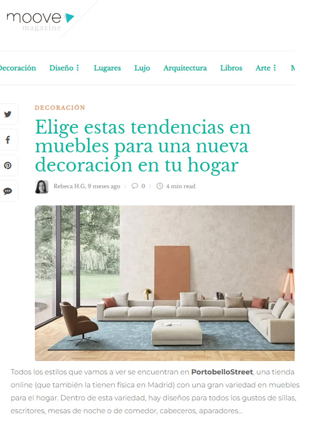 Elige estas tendencias en muebles para una nueva decoración en tu hogar 