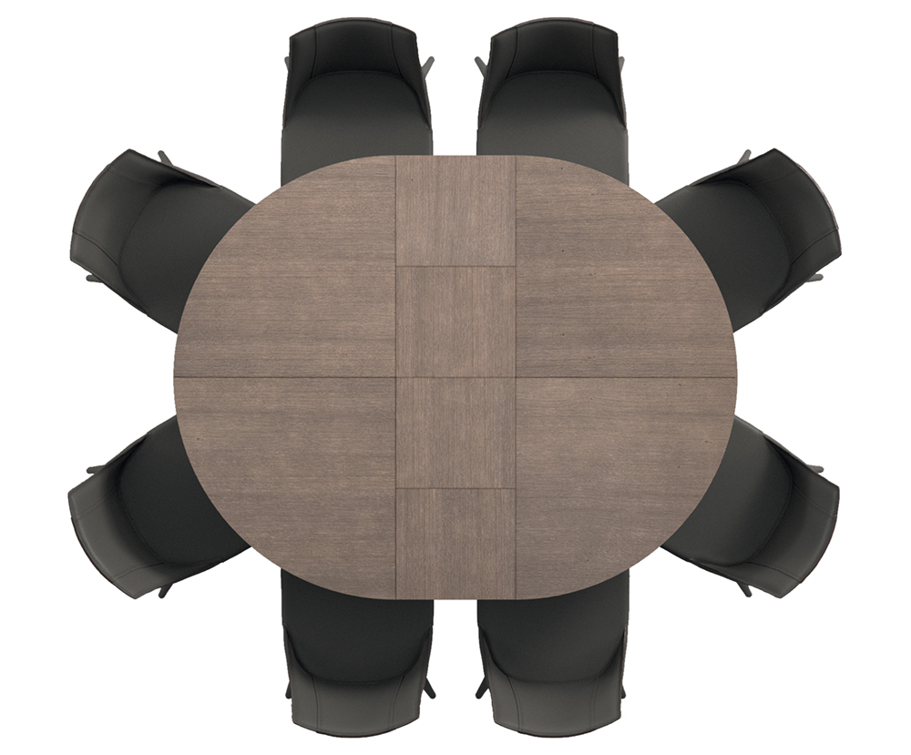 Mesa de comedor redonda extensible Big Round Ozzio Italia