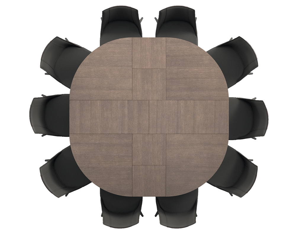 Mesa de comedor redonda extensible Big Round Ozzio Italia