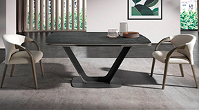 Mesa de comedor extensible porcelnico Ustica