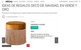 Ideas de regalos deco de Navidad, en verde y oro