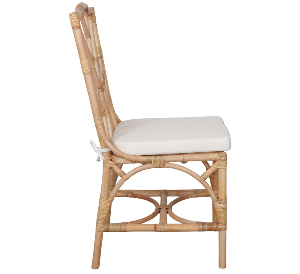 Silla rattán natural Chippendale