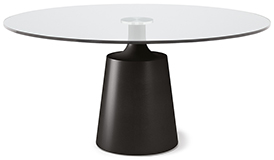 Mesa de comedor redonda cristal Yoda Cattelan