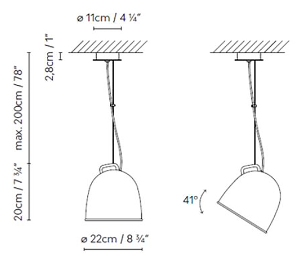 Lámpara de techo orientable de estructura metálica Scout