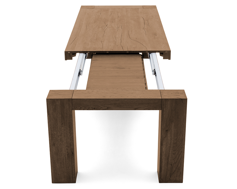 Mesa de comedor extensible roble macizo Brooklyn Devina Nais