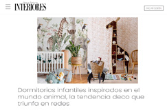 Dormitorios infantiles inspirados en el mundo animal, la tendencia deco que triunfa en redes