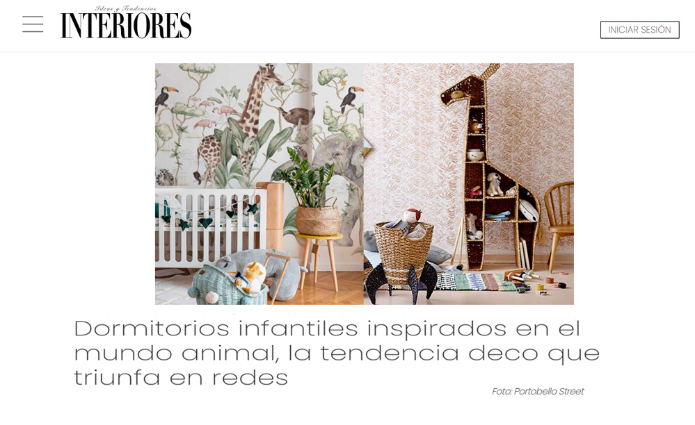 Dormitorios infantiles inspirados en el mundo animal, la tendencia deco que triunfa en redes