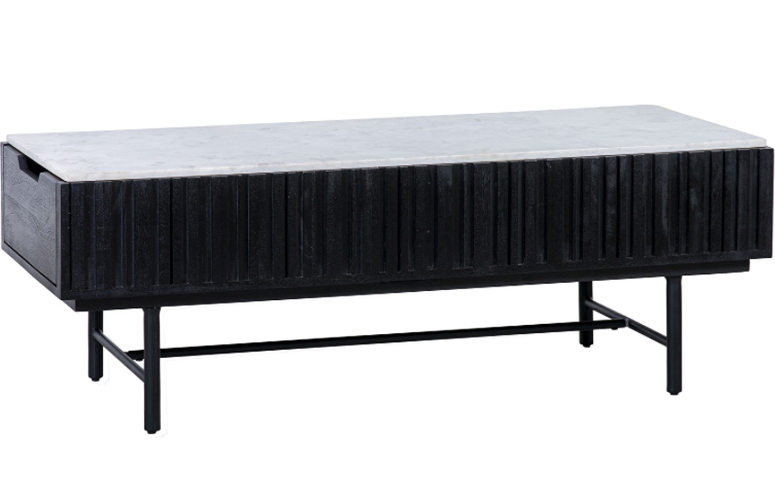 Mesa de centro madera negra Karlskoga