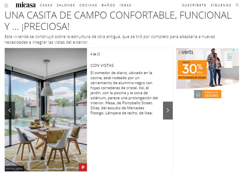 Una casita de campo confortable, funcional y ... ¡preciosa!