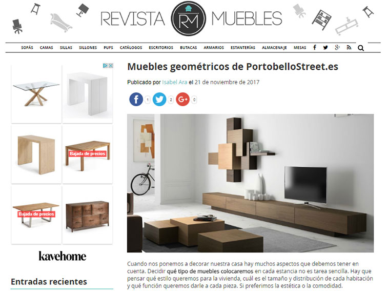 Muebles geométricos