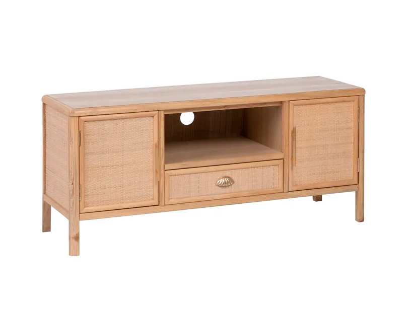 Mueble de tv natural de madera  Saphira