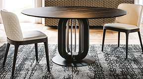 Mesa de comedor redonda keramik Soho Cattelan