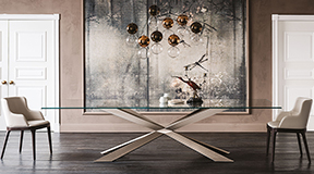 Mesa de comedor cristal Spyder Cattelan