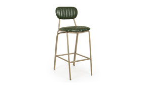 Taburete bar verde oscuro vintage Addy