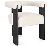 Silla con brazos negro y natural Agape