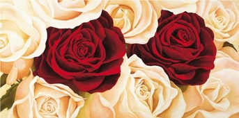 Cuadro canvas rose composition