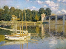 Cuadro canvas monet el puente de argenteuil