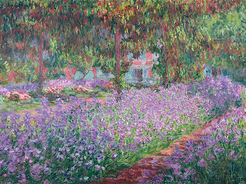 Cuadro canvas monet jardin de giverny