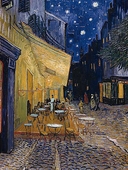 Cuadro canvas van gogh terraza del cafe