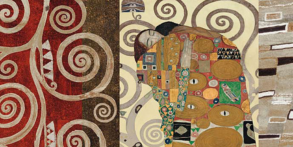 Cuadro canvas klimt el abrazo