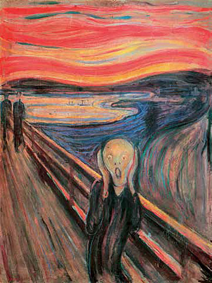 Cuadro canvas edward munch el grito