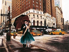 Cuadro canvas kiss in park avenue