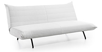 RUBY SOFA CAMA 190 PU BLANCO PURO